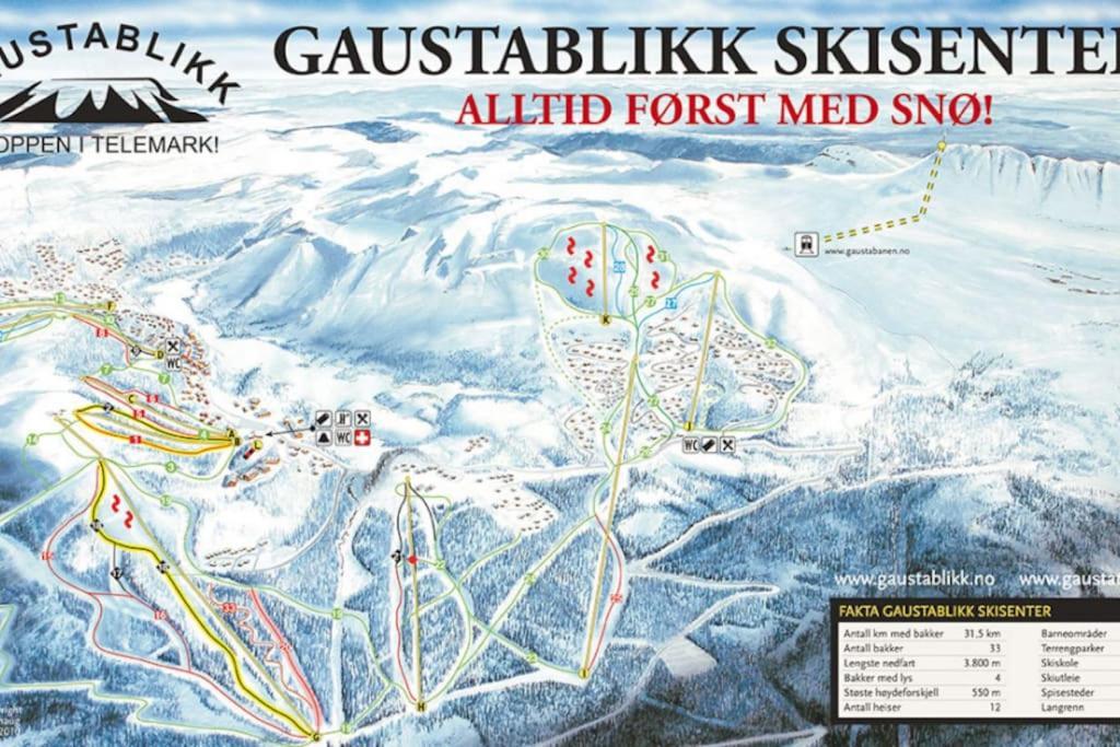 Ny Leilighet Med Flott Utsikt Til Gaustatoppen Rjukan Exterior foto